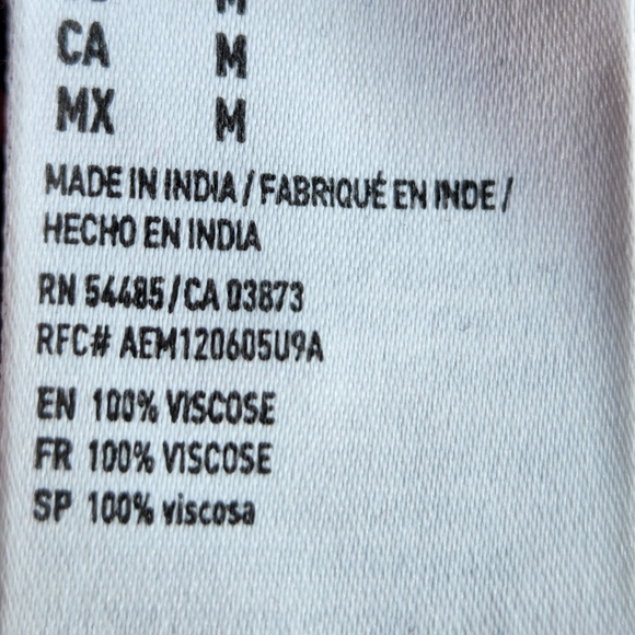 American Eagle Black Floral Print Cap Sleeve Open Back Dress Size Medium - Picture 9 of 10